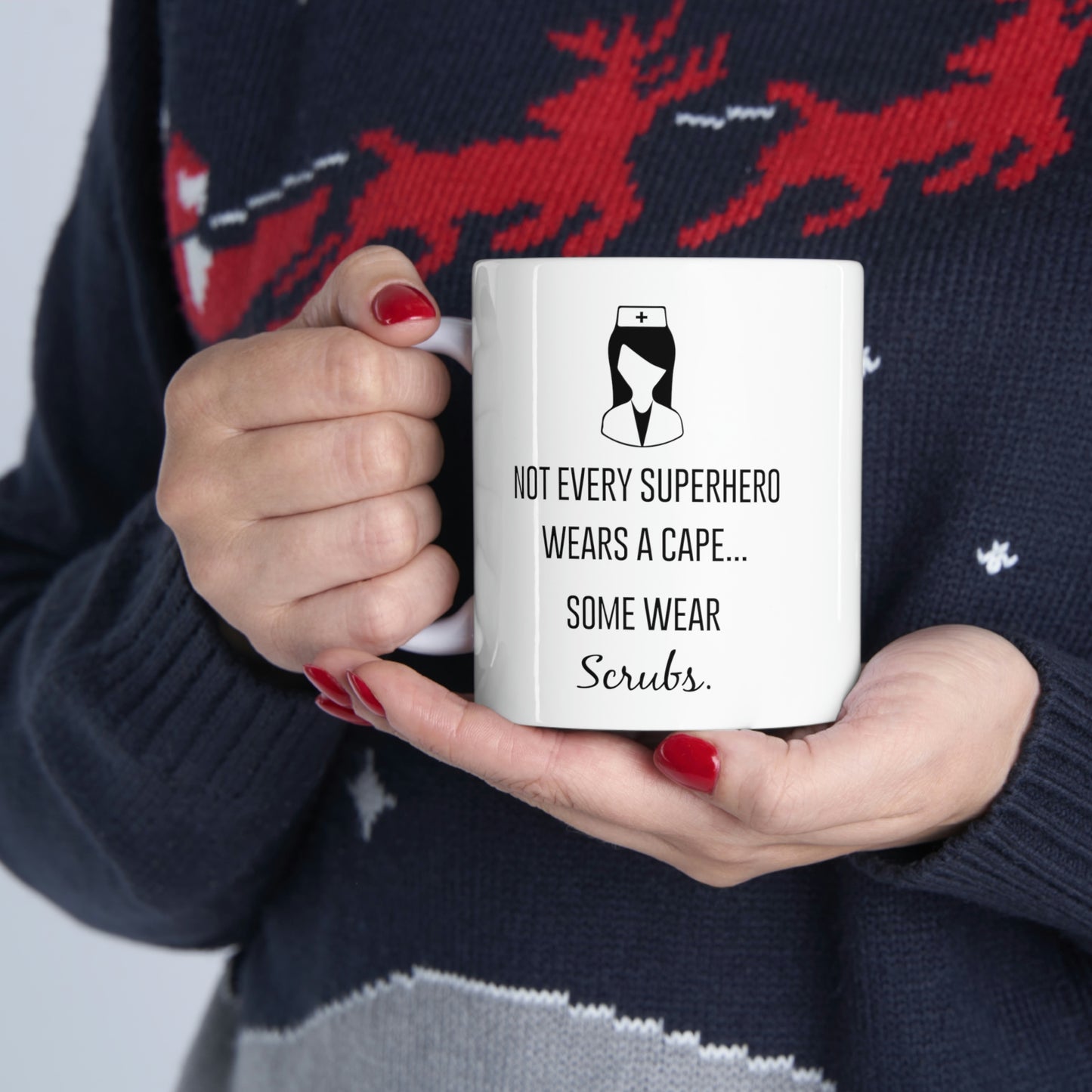 Nurse Practitioner Gifts For Women, Not Every Superhero Wears A Cape, Some Wear Scrubs, Funny Nurse Coffee Mug, Graduation Gifts for Registered Nurse, Future Nurse Cups