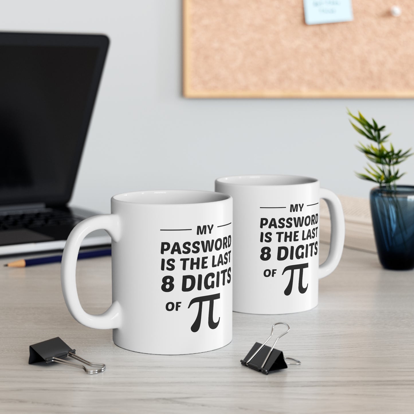 Funny Math Password Coffee Mug, The last 8 digits of Pi Cup, Fun Mathematical Formulas Sarcasm Gifts for Math Teacher Programmer Nerd Men Women