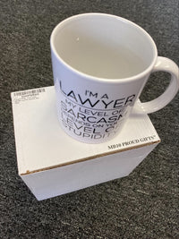 Load image into Gallery viewer, Funny Lawyer Coffee Mug, I&#39;m A Lawyer Sarcasm Novelty Cup, Lawyer Gifts For Women Men, Best Future New Attorney Mug, Unique Graduation Birthday Christmas Gifts For Lawyer
