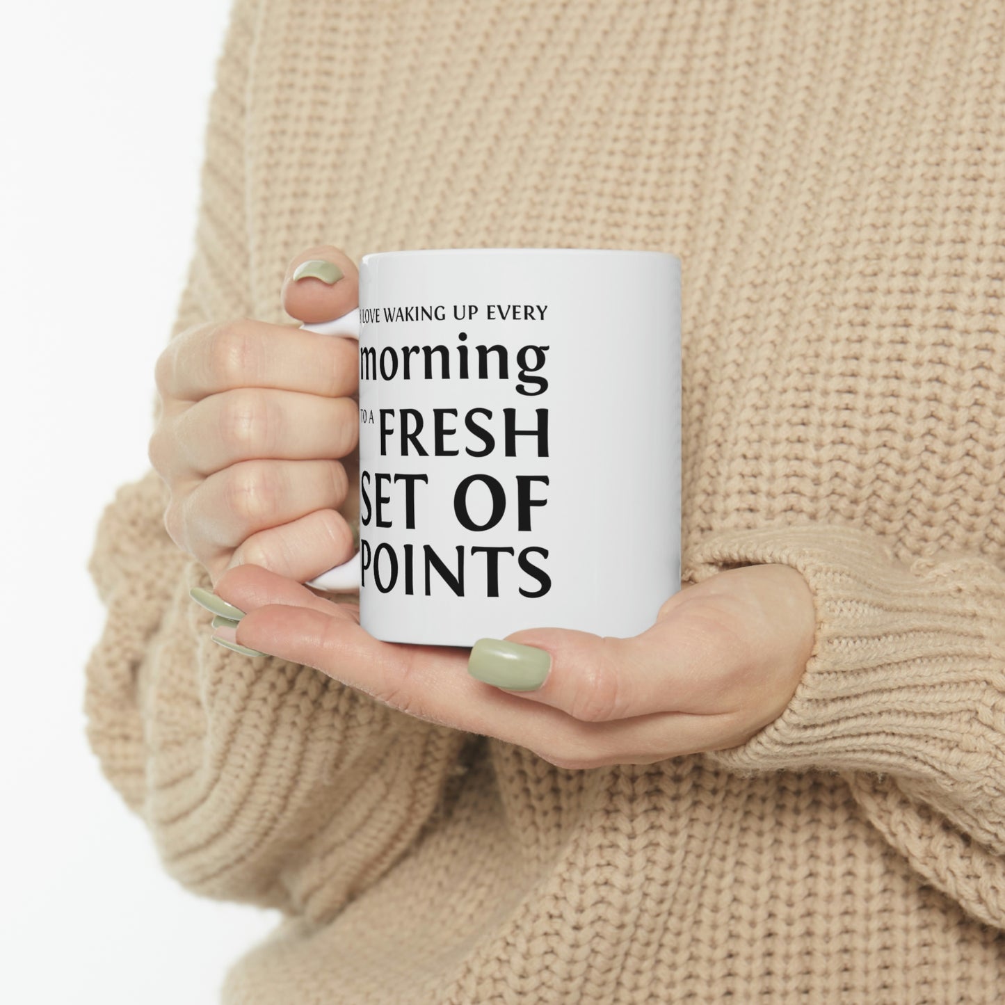Keto Diet Coffee Mug - I love waking up to a fresh set of points Cup - Fun Gifts for Dieting Men Women