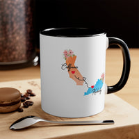 Load image into Gallery viewer, California Kentucky Gifts | Long Distance State Coffee Mug | State to State | Away From Hometown Family | Moving Away Mug
