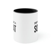 Load image into Gallery viewer, Personal Trainer Gifts - Drop It Like A Squat Two Tone Coffee Mug - Gifts For Athletic Trainer Fitness Trainer Men Women
