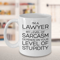 Load image into Gallery viewer, Funny Lawyer Coffee Mug, I&#39;m A Lawyer Sarcasm Novelty Cup, Lawyer Gifts For Women Men, Best Future New Attorney Mug, Unique Graduation Birthday Christmas Gifts For Lawyer
