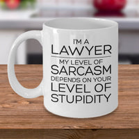 Load image into Gallery viewer, Funny Lawyer Coffee Mug, I&#39;m A Lawyer Sarcasm Novelty Cup, Lawyer Gifts For Women Men, Best Future New Attorney Mug, Unique Graduation Birthday Christmas Gifts For Lawyer
