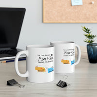 Load image into Gallery viewer, Nebraska Pennsylvania Mother&#39;s Day Gifts - Love Mom &amp; Son - Long Distance Home State 11 OZ Coffee Mug for Mom
