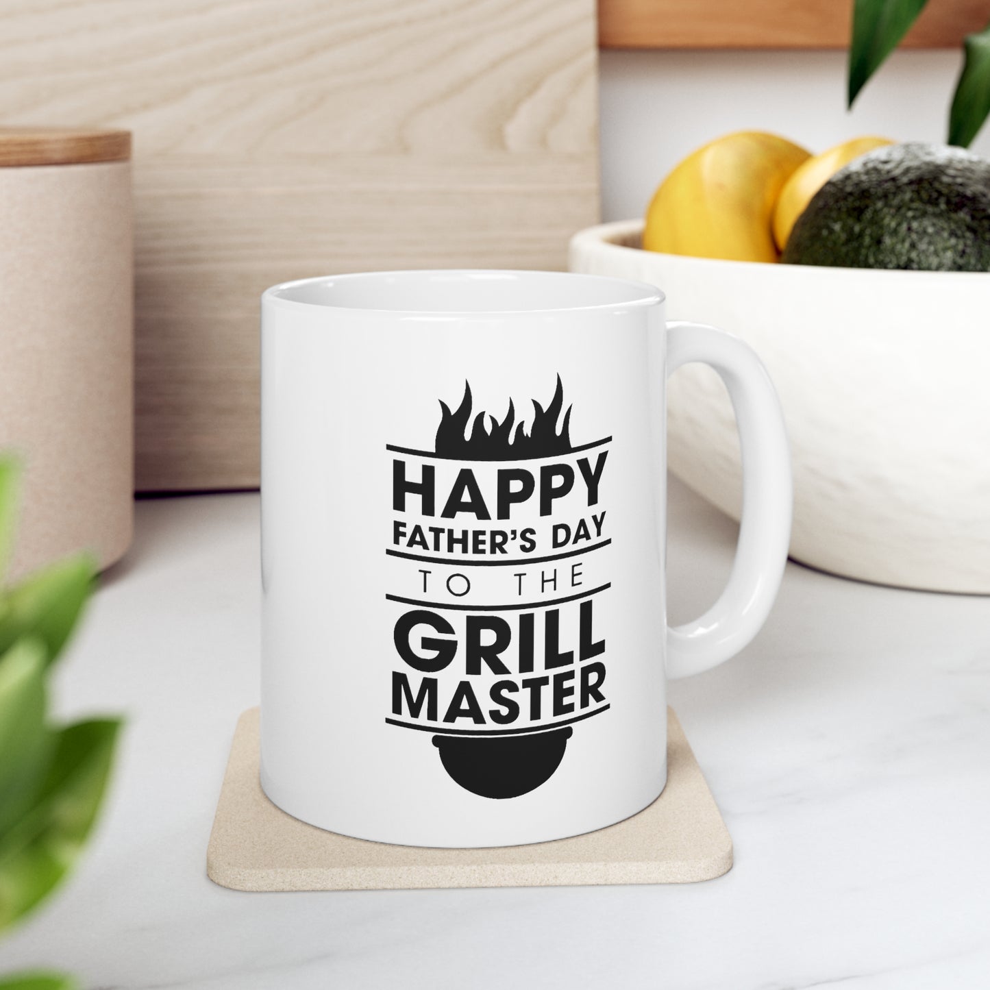 Happy Father’s Day to the Grill Master Mug - Father’s Day Gift From Daughter Ceramic Coffee Cup