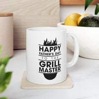 Load image into Gallery viewer, Happy Father’s Day to the Grill Master Mug - Father’s Day Gift From Daughter Ceramic Coffee Cup
