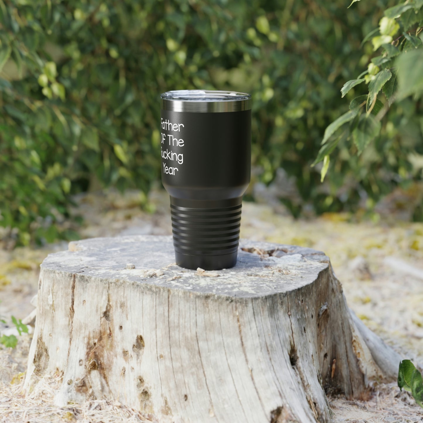 Proud Gifts Dad 30oz Tumbler, Father Of The Fucking Year, Black Insulated Cup For Father From Daughter Son