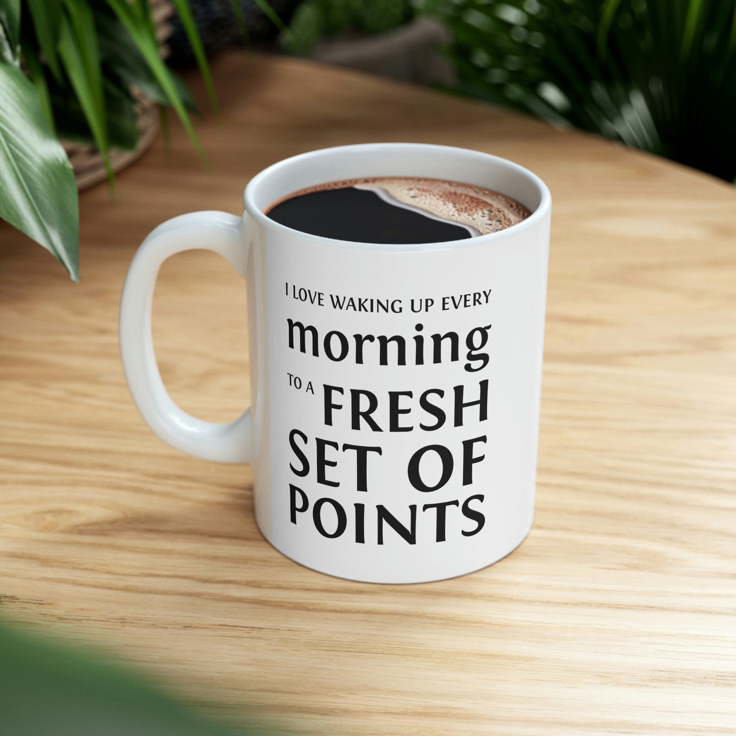 Keto Diet Coffee Mug - I love waking up to a fresh set of points Cup - Fun Gifts for Dieting Men Women