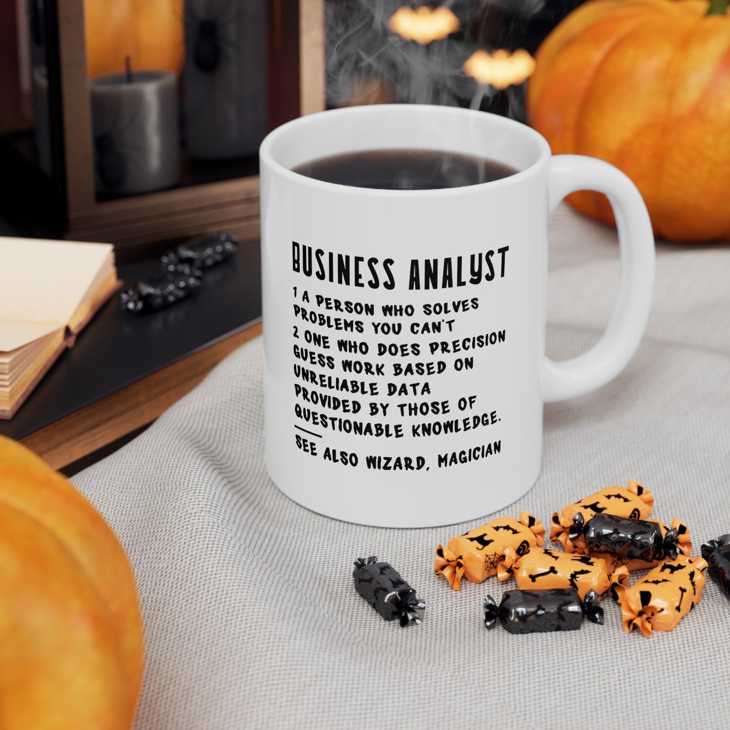 Business Analyst. 1 A Person Who Solves Problems You Can’t Perfect Tea Cup & Coffee Mug For Business Analyst