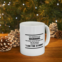 Load image into Gallery viewer, Fate Whispers To The Warrior, “You Cannot Withstand This Storm”, And The Warrior Whispers Back, “I Am The Storm” - Perfect Tea Cup &amp; Coffee Mug For Army
