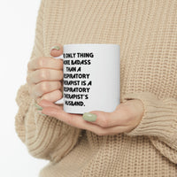 Load image into Gallery viewer, Unique Idea Husband 11oz 15oz Mug, The Only Thing More Badass Than a Respiratory Therapist Is a, Present For Husband, Joke Gifts From Wife
