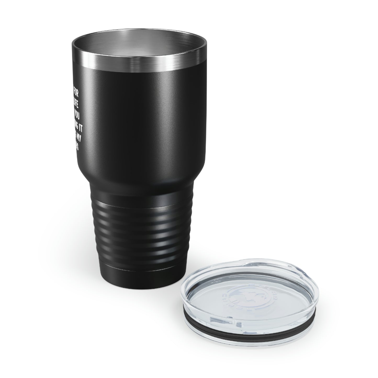 Dad 30oz Tumbler, Dad Thank You For Giving Me Life And Thank You For Not Taking It Back During My Teen Years, Black Insulated Cup For Father From Daughter Son