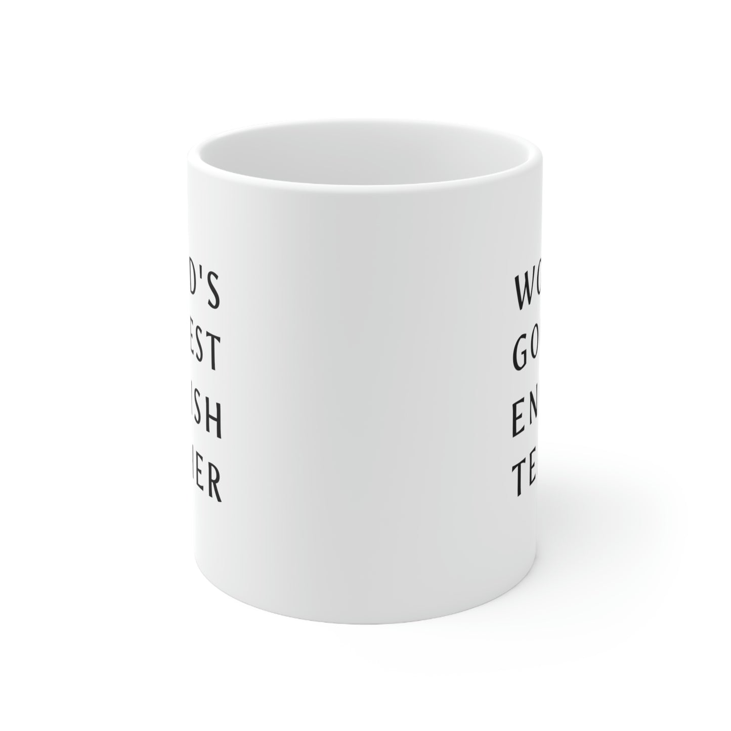 Funny English Teacher Coffee Mug - World's goodest English Teacher Cup - Fun Gifts for Best Expletive Grammar