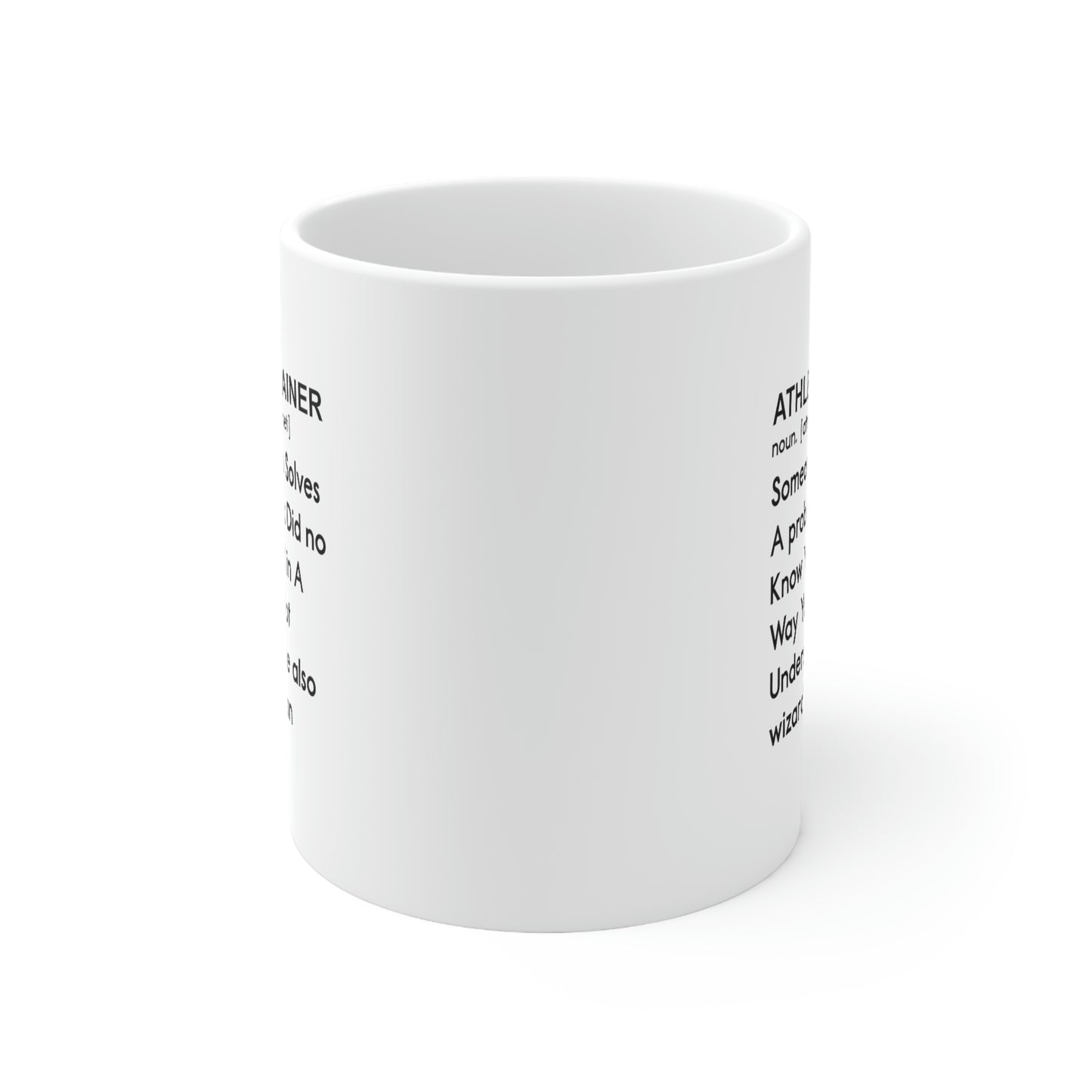 Funny Athletic Trainer Coffee Mug - ATHLETIC TRAINER Meaning - Sport Training Gifts For Men Women