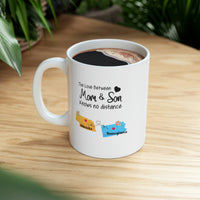 Load image into Gallery viewer, Nebraska Pennsylvania Mother&#39;s Day Gifts - Love Mom &amp; Son - Long Distance Home State 11 OZ Coffee Mug for Mom
