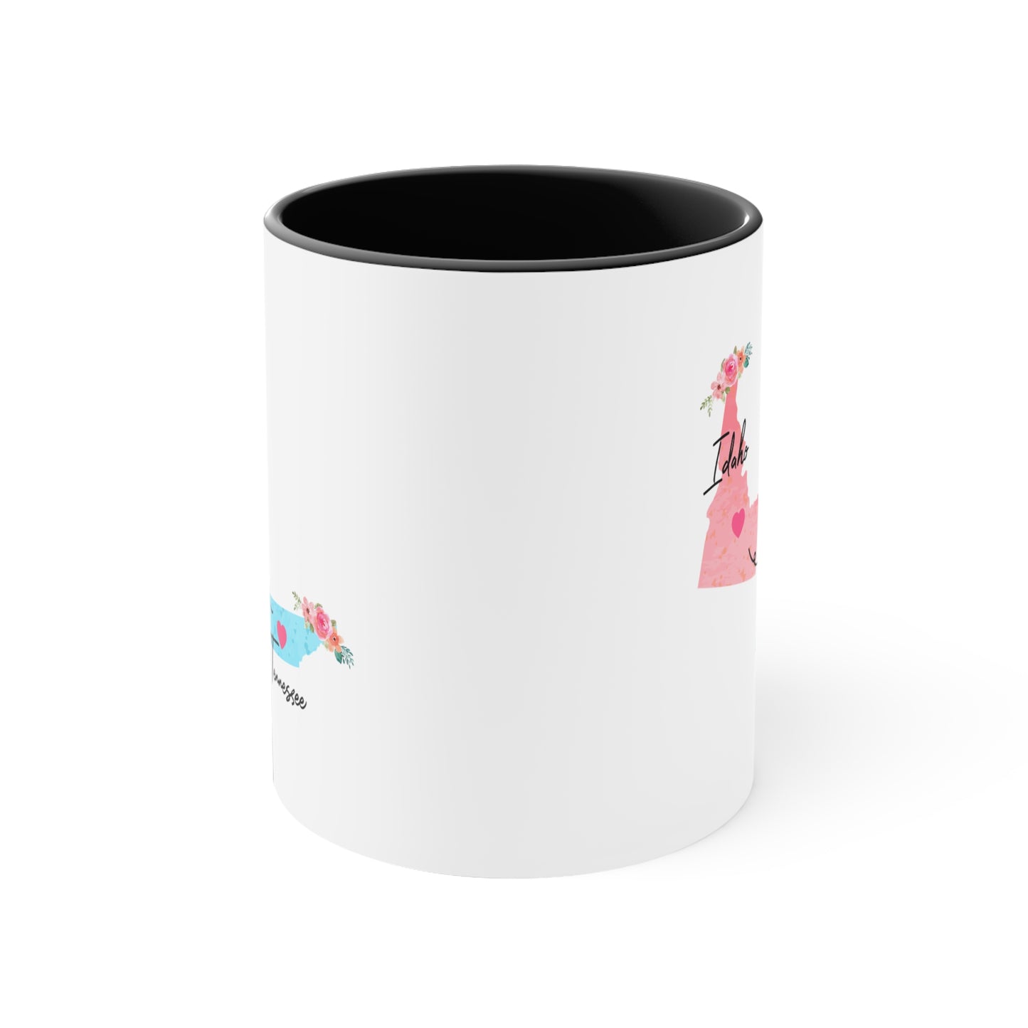 Idaho Tennessee Gifts | Long Distance State Two Tone Coffee Mug | State to State | Away From Home Family | Moving Away Mug