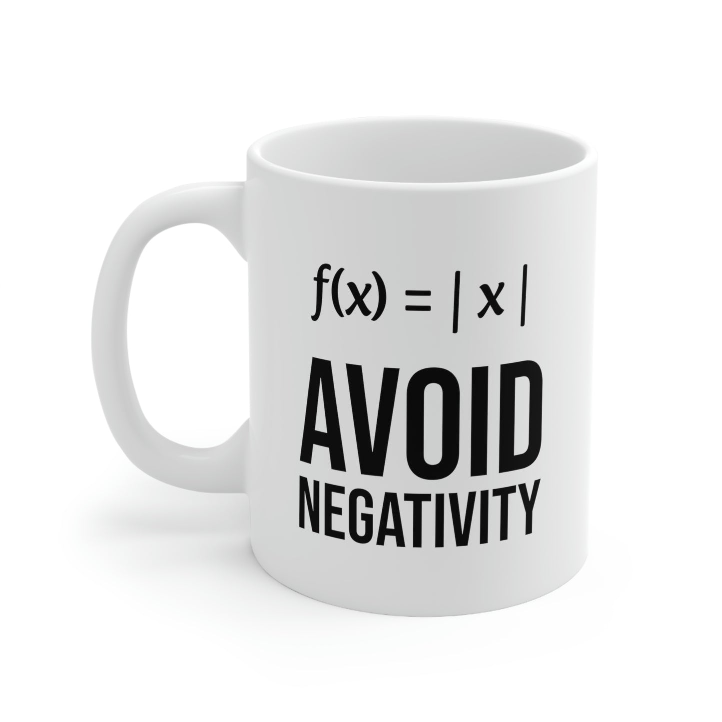 Math Nerd Formula Gifts - Funny Coffee Mug - Avoid Negativity - For Men Women
