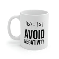 Load image into Gallery viewer, Math Nerd Formula Gifts - Funny Coffee Mug - Avoid Negativity - For Men Women
