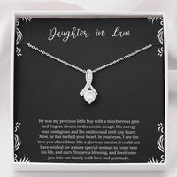 Load image into Gallery viewer, To My Daughter-in-law Gifts, You Are A Blessing, Alluring Beauty Necklace For Women, Birthday Present Idea From Mother-in-law
