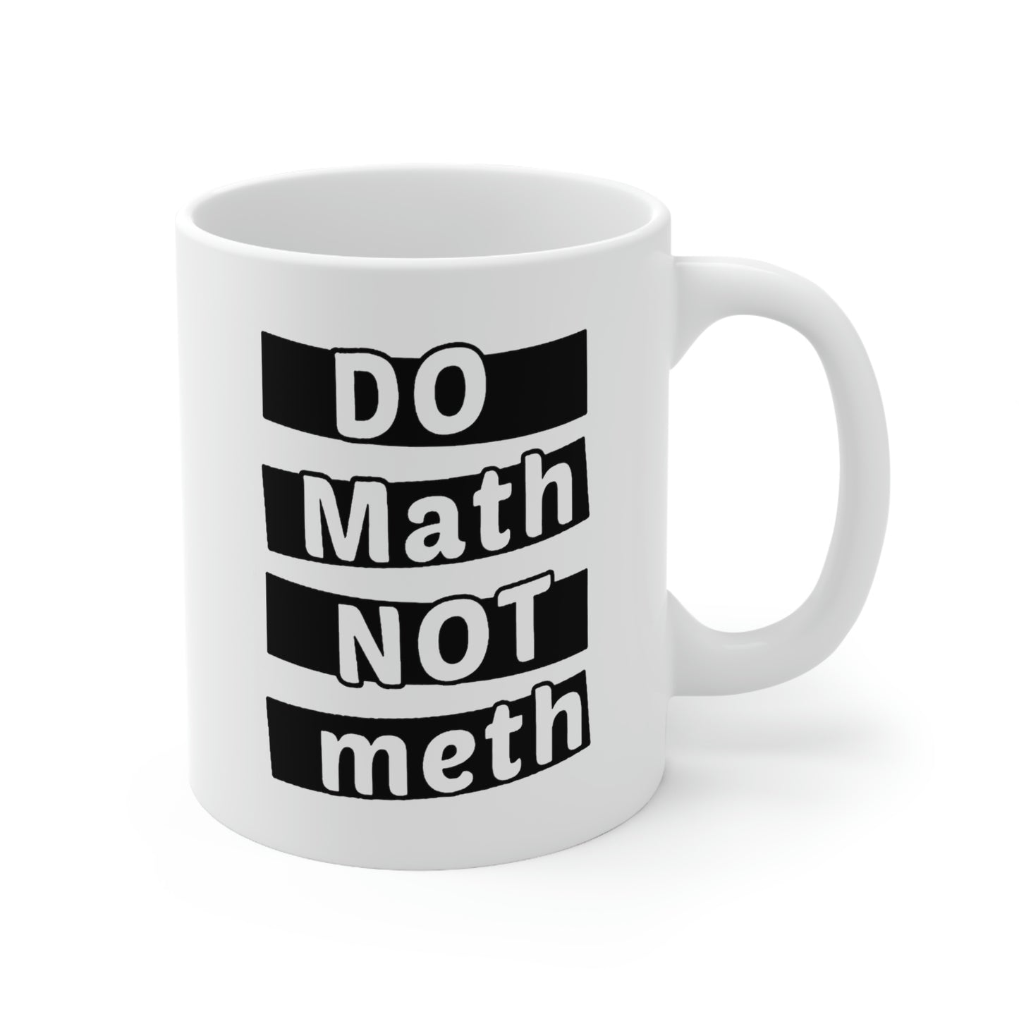 Funny Math Coffee Mug - DO MATH NOT METH Cup - Fun Mathematical Formulas Gifts for Teacher