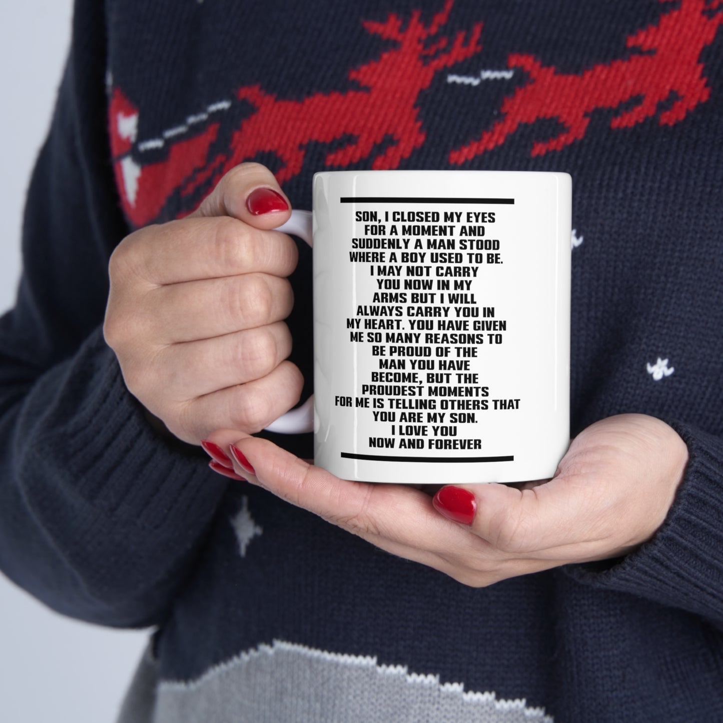 Son, I Closed My Eyes For A Moment And Suddenly A Man Stood Where A Boy Used To Be - Veteran White Coffee Mug, Tea Cup