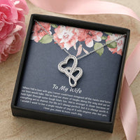 Load image into Gallery viewer, To My Wife, When I Fell In Love With You, Double Heart Necklace For Women, Anniversary Birthday Gifts From Husband
