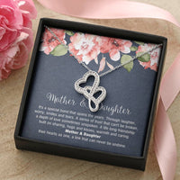 Load image into Gallery viewer, To My Mom Gifts, Mother and Daughter Bond, Double Heart Necklace For Women, Birthday Mothers Day Present From Daughter
