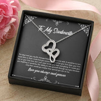 Load image into Gallery viewer, To My Soulmate, The Day I Met You, Double Heart Necklace For Girlfriend, Anniversary Birthday Valentines Day Gifts From Boyfriend

