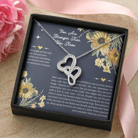 Load image into Gallery viewer, Encouragement Gifts, You Are Stronger, Motivational Double Heart Necklace For Women, Sympathy Inspiration Friendship Present
