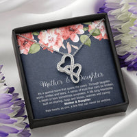 Load image into Gallery viewer, To My Mom Gifts, Mother and Daughter Bond, Double Heart Necklace For Women, Birthday Mothers Day Present From Daughter
