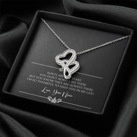 Load image into Gallery viewer, To My Aunt Gifts, Aunts Are Like Stars, Double Heart Necklace For Women, Birthday Present Idea From Niece
