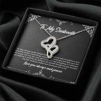 Load image into Gallery viewer, To My Soulmate, The Day I Met You, Double Heart Necklace For Girlfriend, Anniversary Birthday Valentines Day Gifts From Boyfriend
