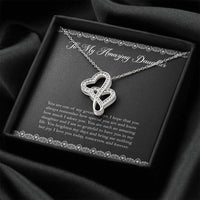 Load image into Gallery viewer, To My Daughter Gifts, You Are One Of My Greatest Joys, Double Heart Necklace For Women, Birthday Present Ideas From Mom Dad
