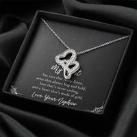 Load image into Gallery viewer, To My Aunt Gifts, Love That&#39;s Never Ending, Double Heart Necklace For Women, Birthday Present Idea From Nephew
