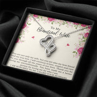 Load image into Gallery viewer, To My Wife, You Are Not Only My Wife , Double Heart Necklace For Women, Anniversary Birthday Gifts From Husband
