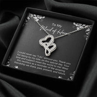 Load image into Gallery viewer, To My Maid Of Honor Gifts, Love And Support, Double Heart Necklace For Women, Wedding Day Thank You Ideas From Bride
