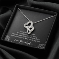 Load image into Gallery viewer, To My Aunt Gifts, Aunts Are Like Stars, Double Heart Necklace For Women, Birthday Present Idea From Nephew
