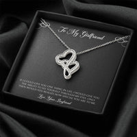 Load image into Gallery viewer, To My Girlfriend, You Are Special To Me, Double Heart Necklace For Women, Anniversary Birthday Valentines Day Gifts From Boyfriend
