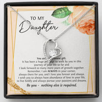 Load image into Gallery viewer, To My Daughter Gifts, You Are My Greatest Gift, Forever Love Heart Necklace For Women, Birthday Present Ideas From Mom Dad
