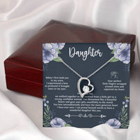 Load image into Gallery viewer, To My Daughter Gifts, When I First Held You In My Arms, Forever Love Heart Necklace For Women, Birthday Present Ideas From Mom Dad
