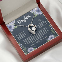Load image into Gallery viewer, To My Daughter Gifts, When I First Held You In My Arms, Forever Love Heart Necklace For Women, Birthday Present Ideas From Mom Dad
