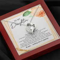 Load image into Gallery viewer, To My Daughter Gifts, You Are My Greatest Gift, Forever Love Heart Necklace For Women, Birthday Present Ideas From Mom Dad
