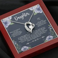 Load image into Gallery viewer, To My Daughter Gifts, When I First Held You In My Arms, Forever Love Heart Necklace For Women, Birthday Present Ideas From Mom Dad
