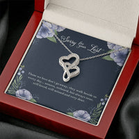 Load image into Gallery viewer, Loss of Loved One Gifts, Still Loved, Sympathy Double Heart Necklace For Loss of Loved One, Memorial Sorry For Your Loss Present
