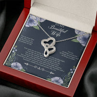 Load image into Gallery viewer, To My Wife, You Are More Than My Wife, Double Heart Necklace For Women, Anniversary Birthday Gifts From Husband
