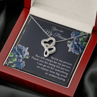 Load image into Gallery viewer, To My Girlfriend, You Are My Person, Double Heart Necklace For Women, Anniversary Birthday Gifts From Boyfriend
