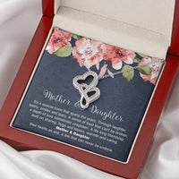 Load image into Gallery viewer, To My Mom Gifts, Mother and Daughter Bond, Double Heart Necklace For Women, Birthday Mothers Day Present From Daughter
