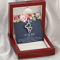 Load image into Gallery viewer, To My Wife, I’ll Choose You Over and Over, Double Heart Necklace For Women, Anniversary Birthday Gifts From Husband

