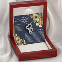 Load image into Gallery viewer, Encouragement Gifts, You Are Stronger, Motivational Double Heart Necklace For Women, Sympathy Inspiration Friendship Present
